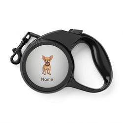 Retractable Pet Leash Beige Chihuahua
