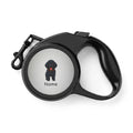 Laisse rétractable pour animaux Caniche noir