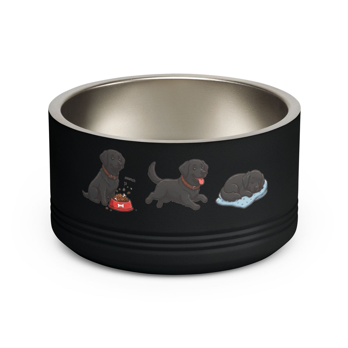 Black Labrador Retriever Pet Bowl