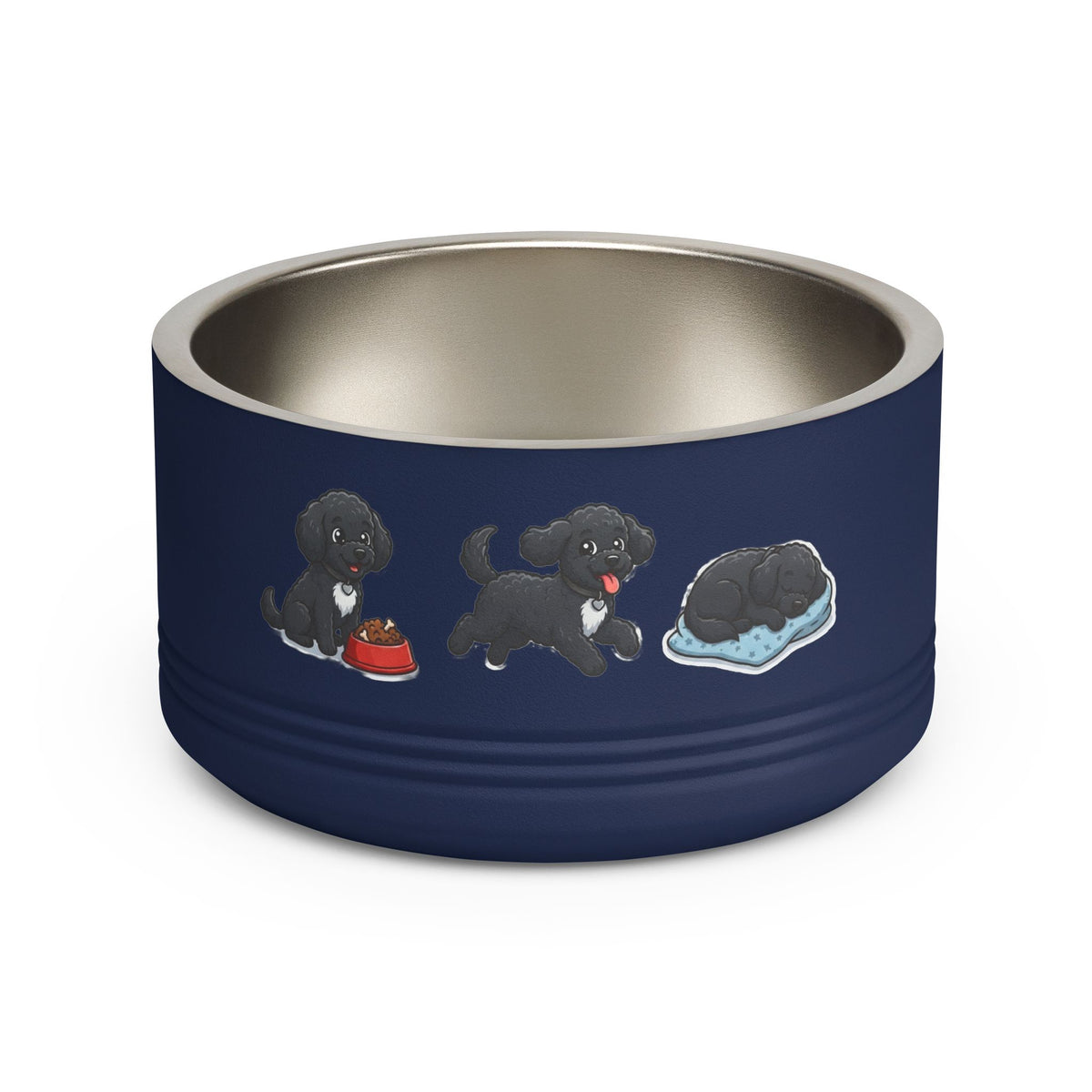 Black Poodle Pet Bowl