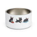 Black And White French Bulldog Pet Bowl
