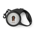 Laisse rétractable pour animaux Cavalier King Charles Spaniel (marron et noir)