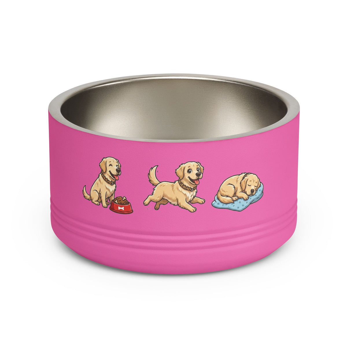 Beige Golden Retriever Pet Bowl