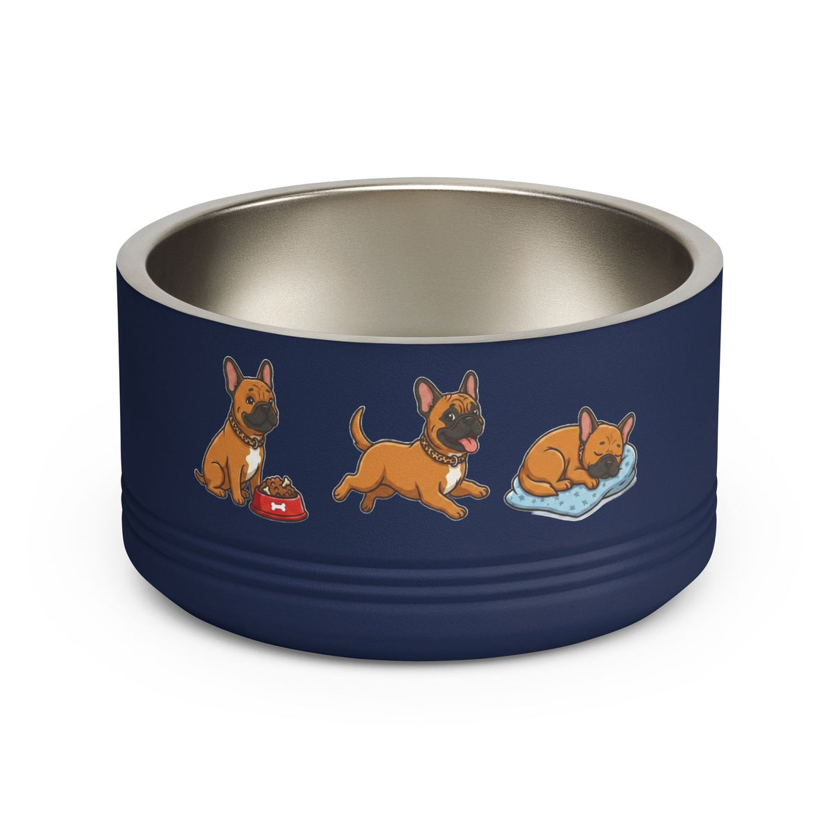 Brown French Bulldog Pet Bowl